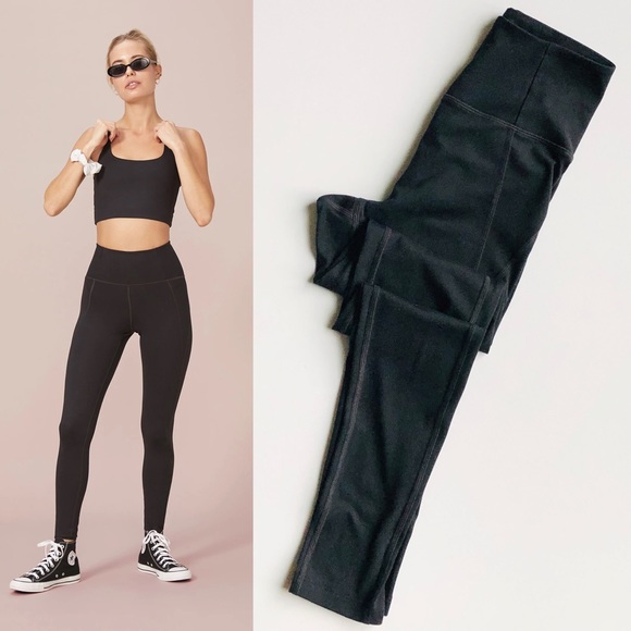 girlfriend collective Pants - Girlfriend Collective black compressive legging